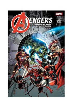 【预售】复仇者联盟 完整版合集 卷4 Avengers By Jonathan Hickman 英文漫画进口原版图书籍外文正版 漫威Marvel