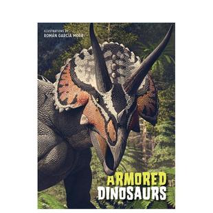 甲恐龙图鉴 装 Armored Dinosaurs英文进口原版 Brilante 儿童绘本图书Giuseppe 预售