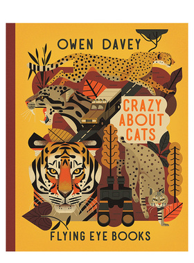 【现货】【插画师Owen Davey】Crazy About Cats 疯狂的猫 儿童艺术绘本