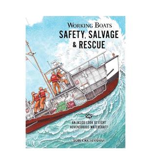 Rescue英文进口原版 Crestodina 打捞与救援 Safety Salvage Boats 工作船：安全 Working 儿童绘本图书Tom and 预售