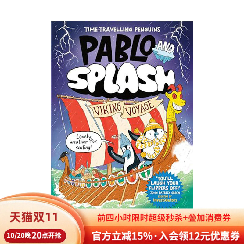 【现货】Pablo and Splash: Viking Voyage巴勃罗与斯普莱什：维京探险记 英文进口原版儿童漫画图书 Sheena Dempsey