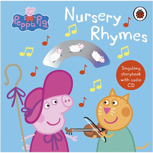 【现货】 Peppa Pig小猪佩奇 Nursery Rhymes童谣 故事书+CD 英文原版