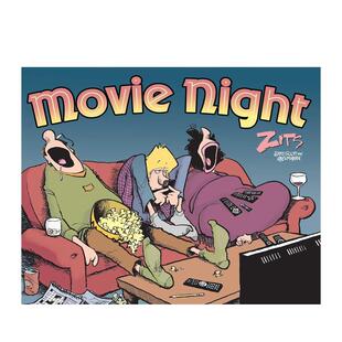 【预售】电影之夜 Movie Night英文漫画进口原版图书籍正版Jim Borgman