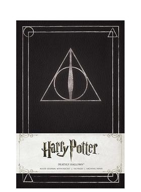 【预售】哈利·波特死亡圣器手账本 HARRY POTTER DEATHLY HALLOWS RULED JOURNAL 英文原版笔记本Notebook. Warner Bros. Consum