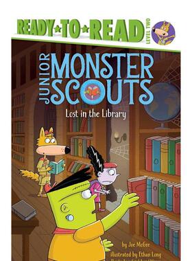 【预售】迷失在图书馆 第 2 级即读版（少年怪兽童子军） Lost in the Library 英文进口原版儿童故事图书Joe McGee