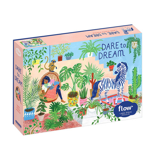 【现货】 Dare to Dream 1,000-Piece Puzzle (Flow) 敢于做梦 1000块拼图 儿童趣味游戏拼图 英文原版 6-12岁孩子送礼优选