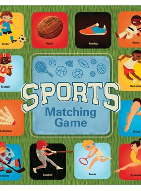 【现货】【Matching Game】Sports匹配游戏 运动 儿童趣味游戏亲子互动 英文原版图书籍进口正版