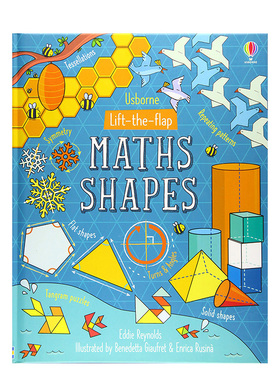 【预售】Lift-the-Flap Maths Shapes，【翻翻书】数学模型 英文进口原版儿童趣味图书Eddie Reynolds Benedetta Giaufret & Enri