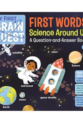 【预售】【初尝智力探索】我们身边的科学 My First Brain Quest First Words 英文进口原版儿童语言概念启蒙图书Workman Publish