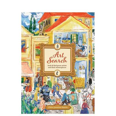 【预售】艺术搜索：寻找伟大艺术家及其杰作Art Search: Seek & Find Great Artists And Their Masterpieces英文进口原版儿童图书