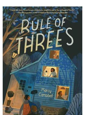 【预售】【Marcy Campbell】三人规则Rule of Threes英文青少年读物进口原版儿童图书6-9岁Marcy Campbell