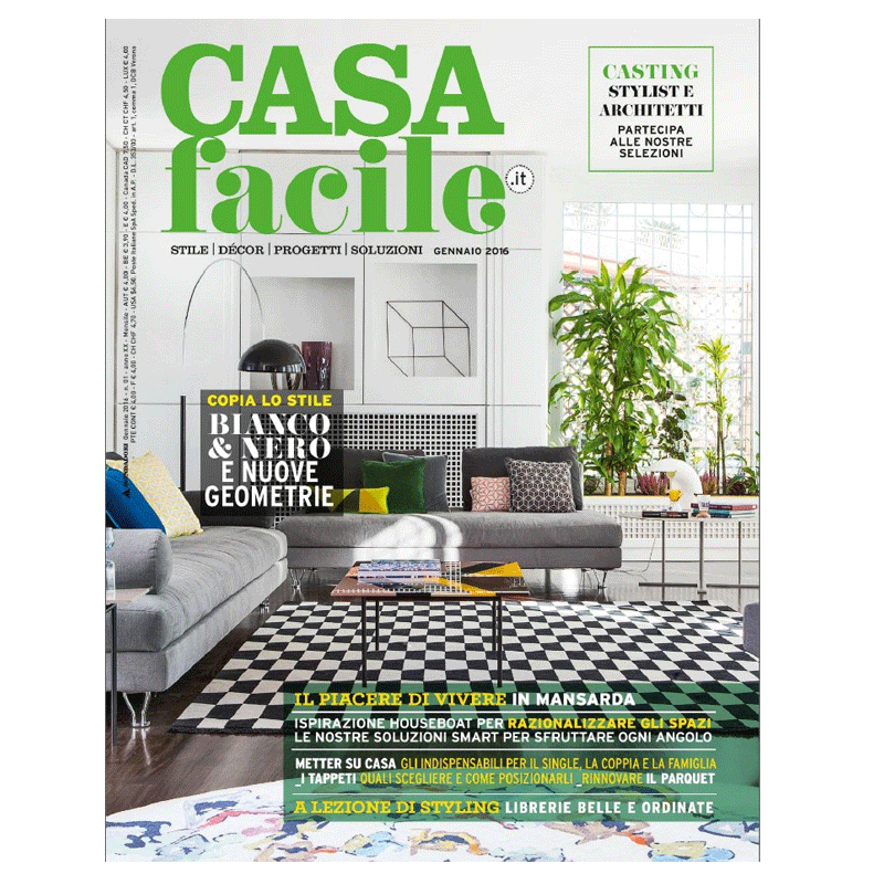 【订阅】CASAFACILE意大利版原版时尚家居空间设计杂志年订12期 B076