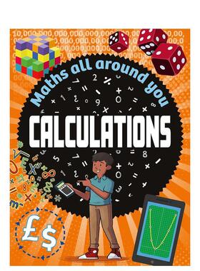 【预售】【数学无处不在】运算篇 【Maths All Around You】Calculations 英文进口原版儿童绘本百科图书Rob Colson