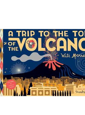 【预售】【老鼠的奇妙之旅】和小老鼠一起勇闯火山之巅 【Trips with Mouse】英文进口原版儿童漫画图书Frank Viva