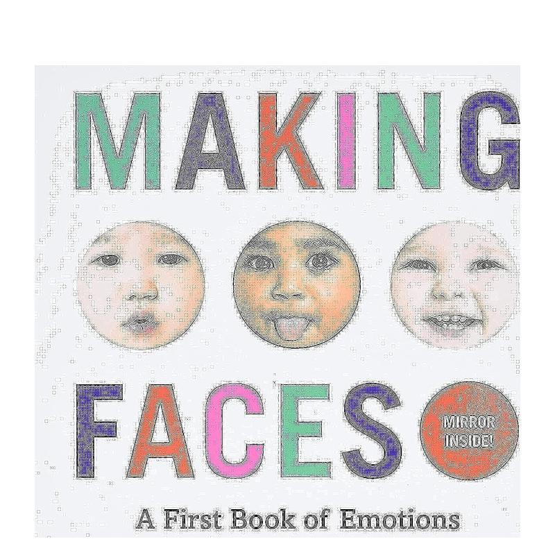 【预售】Abrams概念启蒙系列 情绪之书Making Faces : A First Book of Emotions【Baby Loves Books】 英文进口原版儿童绘本图书图片
