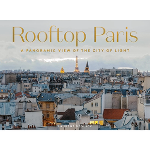 【现货】Rooftop Paris: A Panoramic View of the City of Light ，【全景展开】巴黎屋顶： Laurent Dequick -人文景观