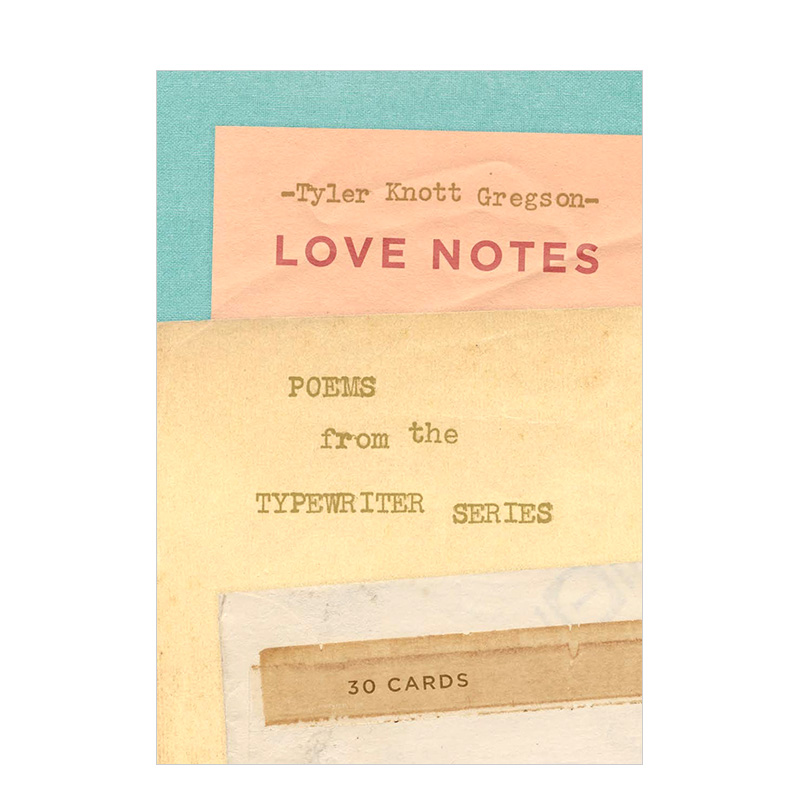 【现货】 Love Notes: 30 Cards Poems from the Typewriter Series爱的笔记:来自打字机系列的30张鼓舞人心的诗卡英文原版图书籍