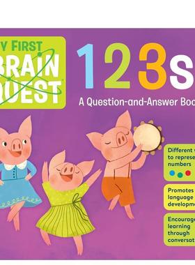 【预售】【初尝智力探索】数字My First Brain Quest 123s英文进口原版儿童启蒙图书籍 Workman Publishing Workman外文