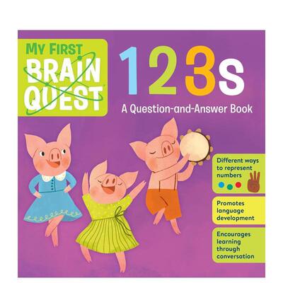 【预售】【初尝智力探索】数字My First Brain Quest 123s英文进口原版儿童启蒙图书籍 Workman Publishing Workman外文