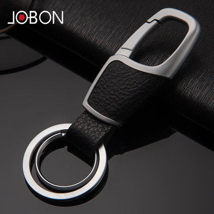 jobon中邦汽车钥匙扣 男士腰挂高档钥匙挂件定制钥匙圈环个性创意