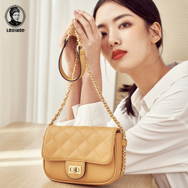 小包包2020韩版新款潮小香风时尚单肩女包百搭小ck斜挎菱格链条包