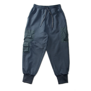 RN77卫裤男工装480克纯棉束脚裤加厚秋冬重磅保暖宽松休闲裤日系