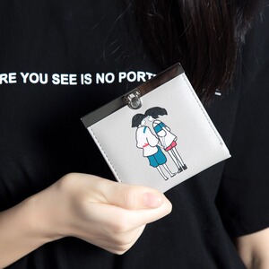 ins钱包女短款学生复古原宿风ulzzang韩国可爱少女韩版软妹日系薄