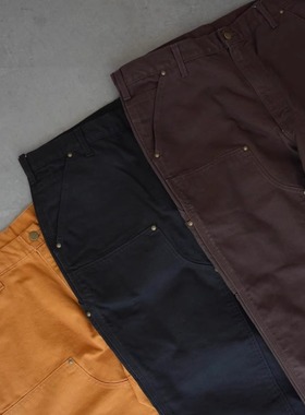 Carhartt B136卡哈特工装裤伐木裤主线重磅帆布双膝长裤B01水洗版