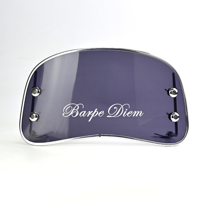 适用罗马假日电动车爱玛晴天雅迪欧曼复古踏板改装挡风玻璃前风挡