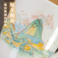 Household ceramic cups, creative mugs for the living room, milk breakfast cups, office drinking cups, Chinese-style tea cups for making tea thumbnail 7