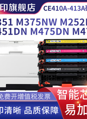 适用惠普CP2025硒鼓HP CE410A 300 305A CC530A M451DN CM2320 m375 m351a 475DN cf380a佳能CRG318 418 7200