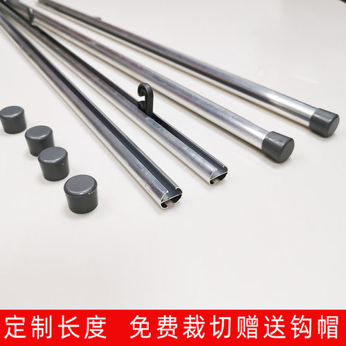 铝合金银色挂轴海报广告旗杆定制