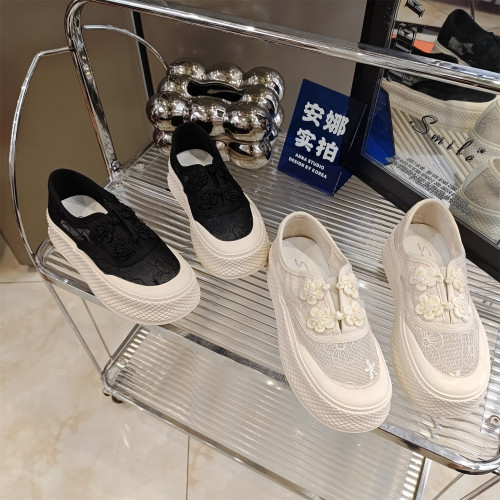 2026新款厚底小白鞋女透气网面