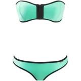 Купальник, сексуальный пляжный поддерживающий раздельный топ без лямок, европейский стиль