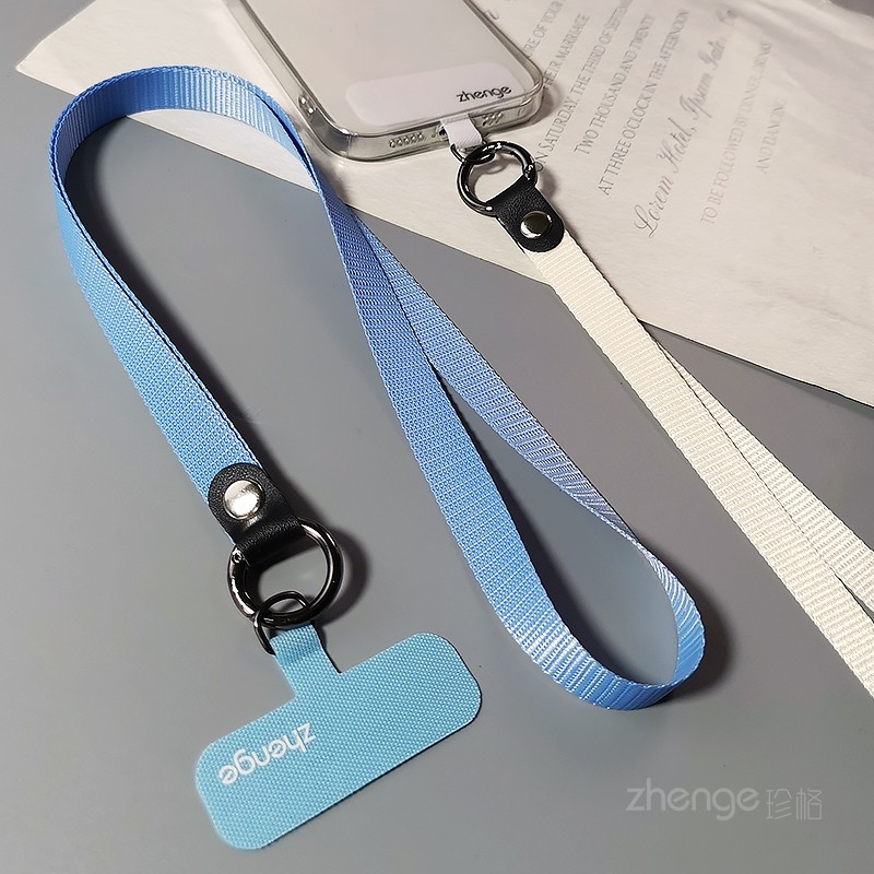 双域简约纯色挂脖手机绳ins户外防掉宽版布带子长款出行防丢钥匙U盘活动证件吊牌挂绳侧挂手机壳垫片结实耐用,3C数码配件,手机挂件/手机链,淘宝优惠券,粉丝福利购,淘宝优惠卷