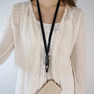 手机挂绳长款挂脖绳子结实耐用挂链男女款个性宽带创意滑扣时尚链手机链钥匙卡套通用长吊绳细不勒脖防丢吊绳