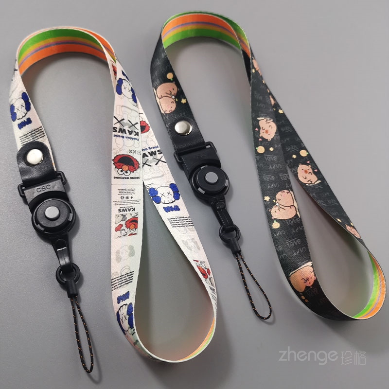 手机挂绳长款挂脖绳ins卡通两用可拆卸指环挂件便携工牌U盘挂饰学生儿童挂绳不勒脖子挂链男女新款手机壳链条