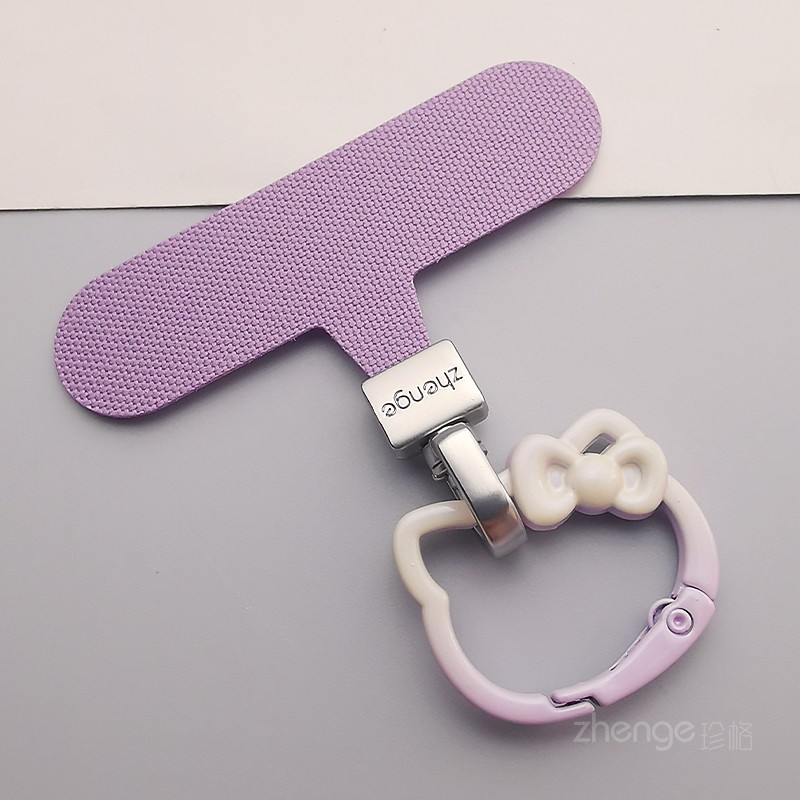 双域可爱猫渐变圆扣夹片手机挂绳薄垫片不顶壳不影响充电手机链串连接片金属圆圈结实耐用帆布卡条挂件通用新,3C数码配件,手机挂件/手机链,淘宝优惠券,粉丝福利购,淘宝优惠卷