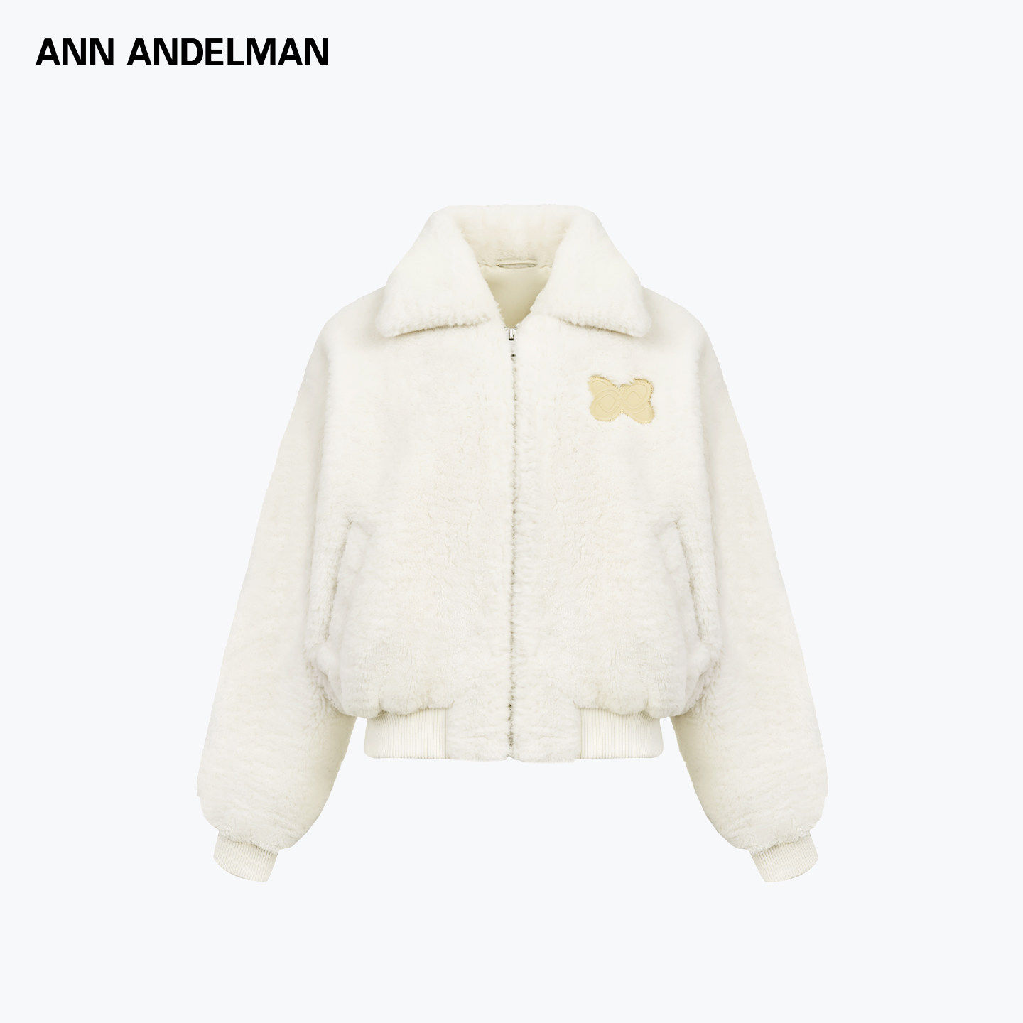 ANN ANDELMAN通勤风羊羔绒泰迪熊绒毛保暖夹克翻领短外套冬季新款,女装/女士精品,短外套,淘宝优惠券,粉丝福利购,淘宝优惠卷