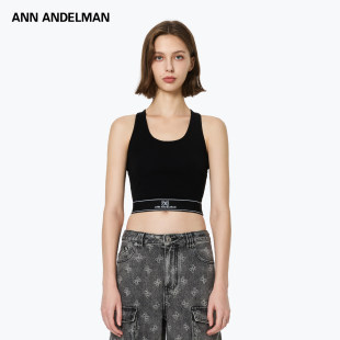 套头可外穿 黑色镂空背心吊带女内搭运动修身 ANN ANDELMAN
