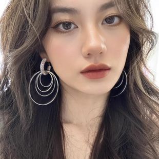「辣妹bi入」大圈圈耳环女2025新款 高级感耳饰870 爆款