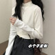 内搭磨毛长袖 150矮小个子穿搭德绒半高领打底衫 女秋冬季 T恤上衣XS