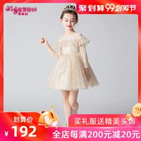 Cô gái ăn mặc trang phục piano hoa cô gái buổi tối váy cưới cô gái công chúa váy catwalk trẻ em váy fluffy mùa xuân - Váy trẻ em quần áo cô dâu chú rể trẻ em