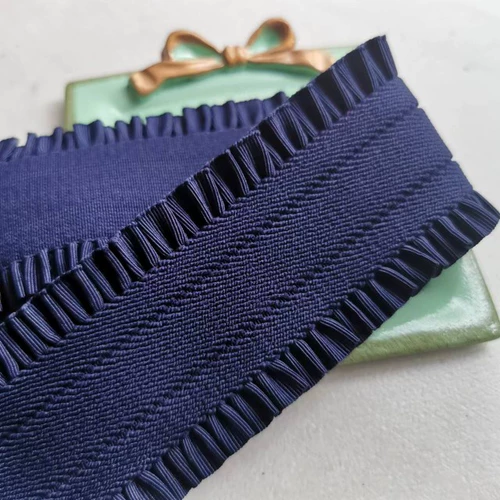 Аксессуары для одежды DIY, с высоким эластичным лотосным сантиметровым сантиметром плиссированных кружев