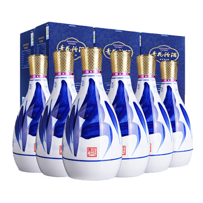 汾酒42度青花25整箱475ml*6瓶整箱装白酒礼盒清香型杏花村粮食