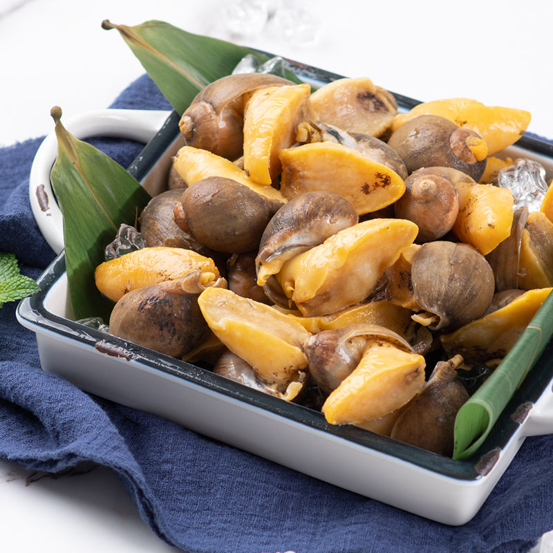 熟冻假鲍鱼新鲜速冻珍珠鲍鱼螺老婆脚鲍螺14元250g