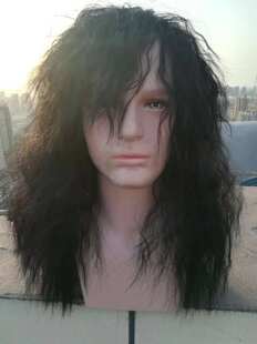 乞丐假发 长卷发爆炸头 密室扮鬼吓人 男舞台道具 表演叫花子包邮