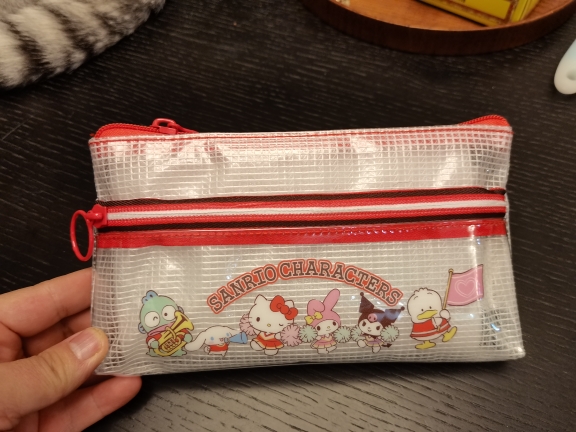 日单PVC夹网收纳包，笔袋，UV喷墨，史努比，米菲