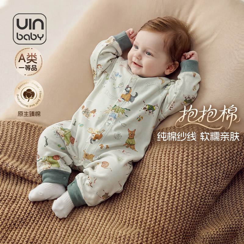 A类无荧光无甲醛纯棉婴儿连体衣图片