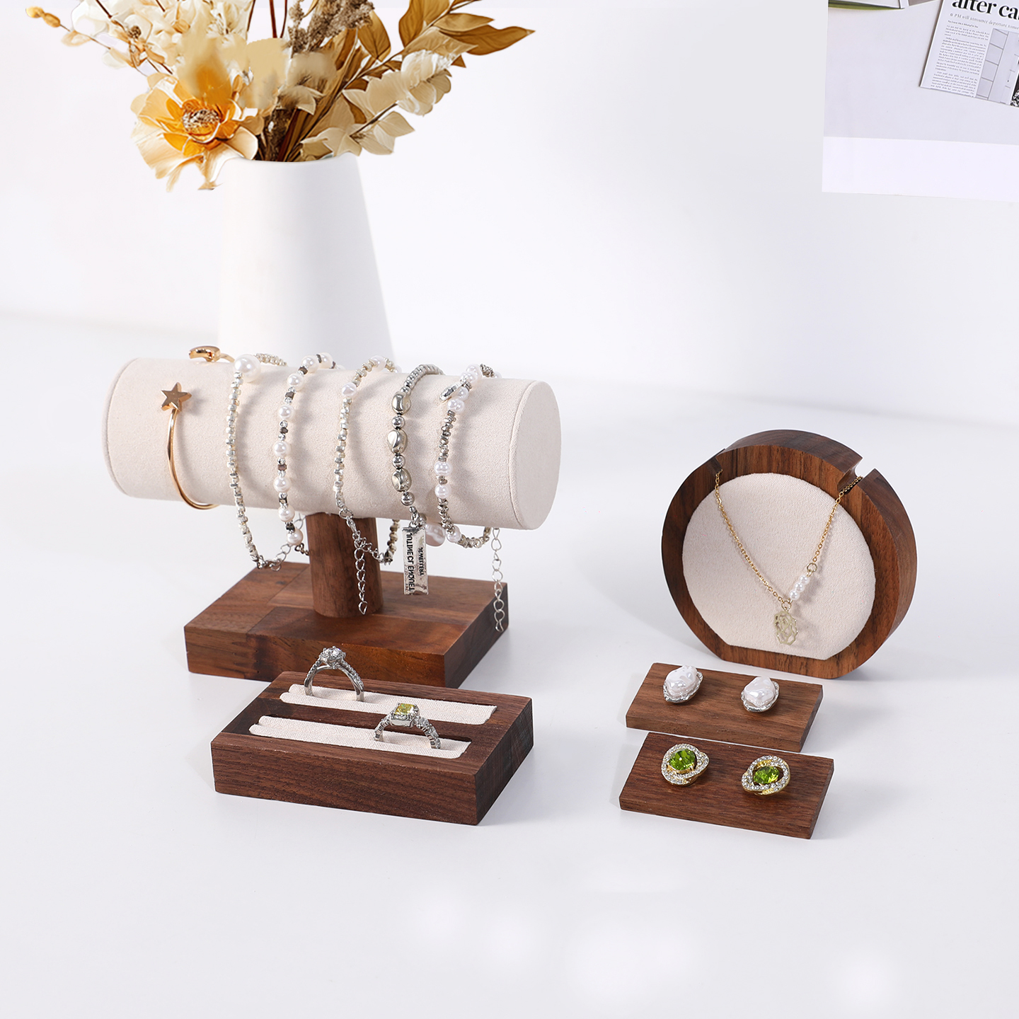 胡桃木首饰展示架手串手链收纳架